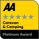 AA caravan and camping 5-star platinum award