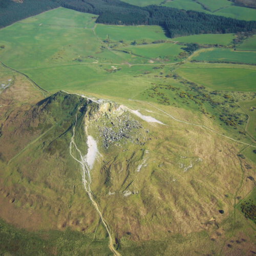 Aerial photo of Roseberry Topping