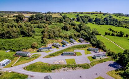 aerial view of the Bracken Ghyll site